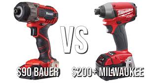 Bauer Vs Milwaukee Impact Driver Comparison And Shootout Youtube