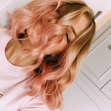 Rose Gold Hair Strawberry Blonde Hair Hair Styles Peach Hair