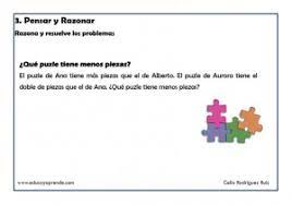 Ejercicios con respuestas de comprensión lectora para bachillerato. Fichas Logica Matematica Pensamiento Logico Matematico