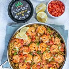 Fresh Cravings Plant Based Queso Shrimp Orzo A Crowd Pleasing Plant Based Queso Shrimp Recipe That S Easy To Make Rich Cr Shrimp Orzo Stuffed Peppers Queso
