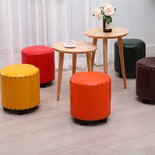 Although you will notice small scratches on the seat all through the year, you need to keep all your leather bar stools in. Solid Wood Leather Stool Sofa Stool Personality Small Stool Tea Table Low Stool Round Stool Originality The Bench Shoes Shopee Singapore