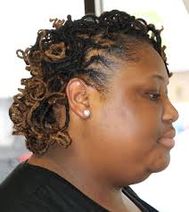 Beautiful Natural Loc Style With Blonde Highlights Perfect Style For Back To School Summer Weddings Natural Hair Salons Natural Hair Styles Natural Hair Spa