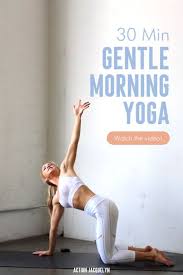 Start Your Day With A Positive Fearless Mindset With This Gentle Yoga Video Morning Yoga Gentle Yoga Gentle Morning Yoga