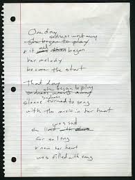 Only write in music if it's essential. Song Lyric Format Writing A White Paper