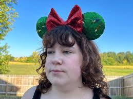 Christmas Tree Mouse Ear Headband, Christmas Tree Ears, Christmas Tree  Mouse Ears, Christmas Mouse Ears, Christmas Mouse Ear Headband