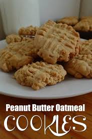 Peanut Butter Oatmeal Cookies Simple At Home In 2020 Peanut Butter Oatmeal Peanut Butter Oatmeal Cookies Oatmeal Cookies