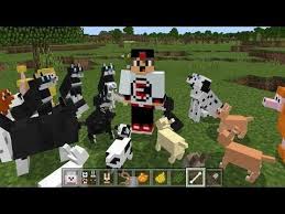 Kopeklerle Basim Dertte Mcpe Android Ios Minecraft Minecraft Minecraft Mods Ios