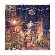 Canada Shower Curtain 03 Ha6 Christmas Lights Christmas Time Holiday