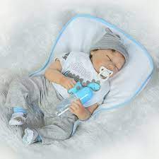 Amazon Com Muneca De Bebe Reborn 22 Pulgadas 21 7 In Realista Suave Vinilo Silicona Muneca Real Bebe Muneca Mi Dino Traje Bebe Juguetes Regalo Set Para Edades 3 Juguetes Y Juegos