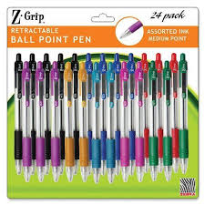 Zebra S Z Grip Retractable Ballpoint Pen 1 0mm Asst Colors 24pk 12223 By Zebra Pen Http Www Amazon Com Dp B000zpq8yw Re Writing Supplies Pen Ballpoint Pen