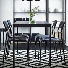 tarendo adde table and chairs dining set ikea dining room dining table black modern dining room