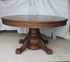 Browse our great prices discounts on the best 7 piece kitchen room sets. Bargain John S Antiques Round Oak Dining Table Carved Claw Feet 9 Leaves Will Expand To 12 Feet 8 Inches Bargain John S Antiques