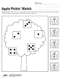 Apple Pickin Math Worksheet Kindergarten Worksheets Kindergarten Math Kindergarten Math Worksheets