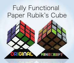 This printable paper rubik's cube looks exactly like the real thing, all scrambled up, but it is a box. Functional Paper Rubik S Cube Original Minecraft 11 Steps With Pictures Instructables