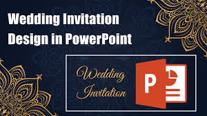 You want everything to go right on your wedding day, and even a single create a luxury wedding invitation and make your day even more special. Wedding Invitation Design In Powerpoint Powerpoint Tutorial I Make Wedding Invitation In Ppt