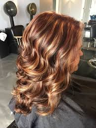 For instance, brown hair with red and blonde highlights is one of the most enchanting ways to bring some warmth to your overall look. Dark Brown Hair With Medium Brown Lowlights Red Hair With Blonde Highlights And Violet Lo Hair Highlights And Lowlights Hair Styles Blonde Hair With Highlights