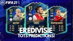 Starting 23 april, a new squad will be released every friday to celebrate the best players from select leagues. Fifa 21 Eredivisie Team Of The Season Predictions Ft Tadic Antony Koopmeiners Etc Fifa 21 Tots Youtube
