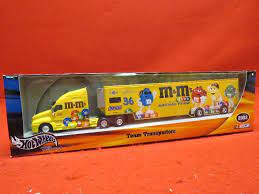 Nib 2002 hot wheels racing nascar thunder rides m&m's motorcycle 1:18. M M Hot Wheels 36 2002 Nascar M M Racing Team Transporters Huge M M S Collection K Bid