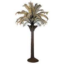 10ft Tall Glass Fronds Palm Tree Lights Palm Trees Floor Lights