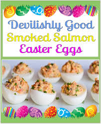 Succulent spring onions, cooked with the fish until they're caramelized, are a textural counterpoint. Devilishly Good Smoked Salmon Easter Eggs Feast
