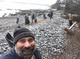 Barrier island cleanup initiative event