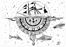 Take a look at all the printable coloring pages and find the ones you need. Water Mandala Water Worlds Adult Coloring Pages