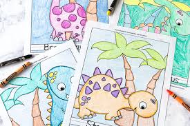My kids love to color, doesn't matter how old they are! 5 Free Printable Dinosaur Coloring Pages For Kindergarten