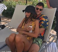 Emily Ratajkowski Sits In Her Husband S Lap As She Shows Off Her Toned Figure Daily Mail Onli Emily Ratajkowski Emily Ratajkowski Bikini Beach Bunny Swimwear
