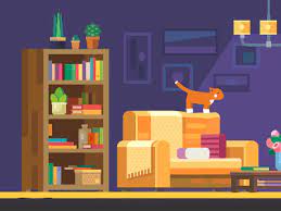 Cat Carnage Three Am Flat Design Illustration Design Gif Collection