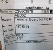 AED5D-06 | Yokogawa | Terminal Board for Digital BRAND NEW FACTORY SEALED