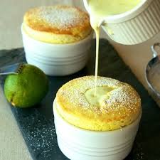 Mango Souffles With Coconut Lime Creme Anglaise Recipe On Food52 Recipe Desserts Delicious Desserts Food