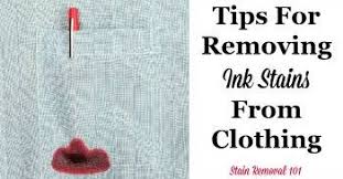 The next time you think an ink stain on a piece of clothing means you'll have to throw it out, just spray a little hairspray on it. Removing Ink From Clothing Home Remedies Stain Removal Tips