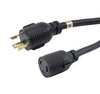 Nema L5-30P to L5-30R Extension Cord, 30A, 125V - 3ft