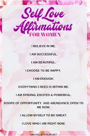 Self Love Affirmations For Women Rachelle Taylor Self Love Affirmations Positive Self Affirmations Love Affirmations