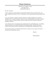 Best Pizza Delivery Drivers Cover Letter Examples Livecareer