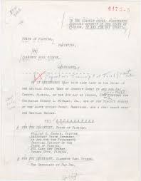 Portrait of clarence earl gideon Trial Transcript Showing Clarence Earl Gideon S Request For A Lawyer Docsteach