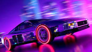 Ferrari Testarossa Retrowave Style Arslan Safiullin On Artstation At Https Www Artstation Com Artwork 5venw Sports Car Photos Synthwave Retro Artwork
