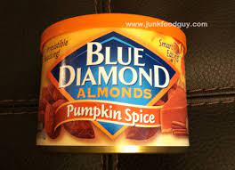 Review Blue Diamond Pumpkin Spice Almonds My Week 5 Nfl Picks Junk Food Guy Your Daily Snack Of Junk Food Pop Culture Awkwardness