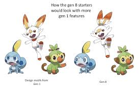 You can click on the pokemon's name, to be taken to it's pokedex page of our wiki. How The Gen 8 Starters Would Have Looked In Gen 1 Album On Imgur