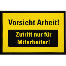 Check spelling or type a new query. Fussmatte Buro Lustig Vorsicht Arbeit Zutritt Nur Fur Mitarbeiter Ironischer Ebay