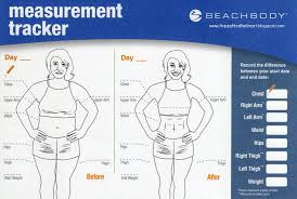 The Ultimate 21 Day Fix Tool Kit Beachbody 21 Day Fix Body Measurement Tracker Body Measurement Chart