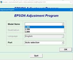 Epson L382 L386 L486 Adjustment Epson Inkjet Printer Epson Tutorial