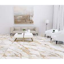 Matisse Oro Polished Porcelain Tile In 2021 Polished Porcelain Tiles Porcelain Tile Floor Decor