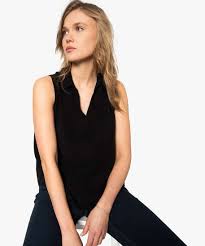 Codes promo, ventes flash, livraison offerte, trouvez le produit de vos rêves à prix réduit ! Gemo Vetements Blouse Femme Unie Sans Manches Avec Col Chemise Noir Blouses Femme Gemo