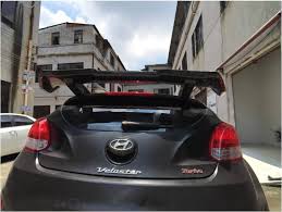 Roof garnish & rear spoiler are shipped directly from authorized hyundai dealers and backed by the manufacturer's warranty. Mr V3 Style Carbon Fiber Abs Car Rear Wing Trunk Lip Spoilers For Hyundai Veloster 20112012 2013 2014 2015 2016 Spoilers Wings Aliexpress