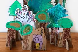 How to draw and color forest step by step easy. Easy Cardboard Art How To Create A Magic Forest