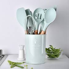 12pcs Silicone Kitchenware Cooking Utensils Set Heat Resistant Silicone Kitchen Utensils Cooking Tool Set Kitchen Cooking Utensils
