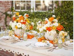 When it comes to decorating the space to create an inviting ambience, consider all the senses, beyond just visual. Ideas For Your Fall Bridal Shower