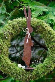 Schones Mit Moos Karin Urban Naturalstyle Turkranze Ostern Moos Dekoration Fruhling Weihnachtsgarten