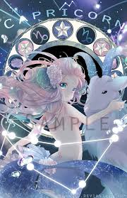 Capricorn Zodiacal Constellations Art Print Etsy Anime Zodiac Capricorn Art Constellations Art Print